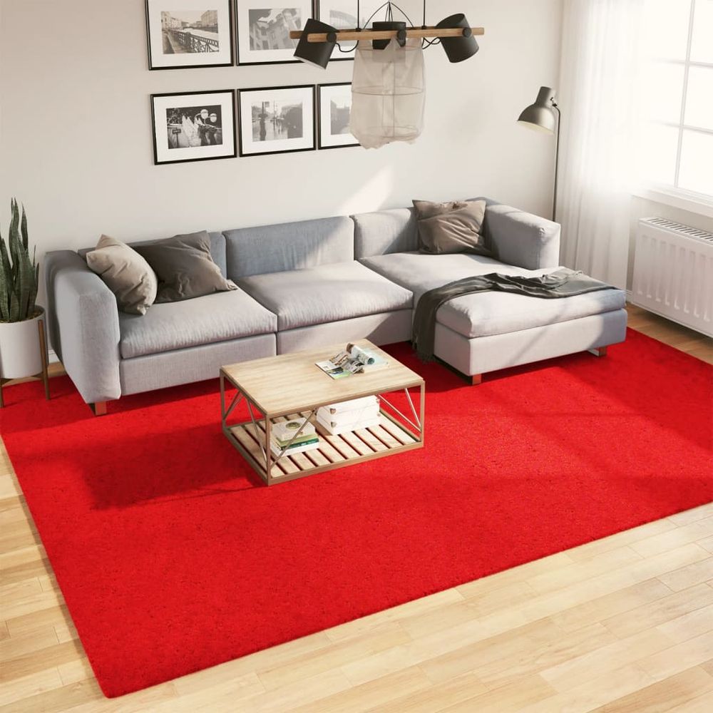 vidaXL Rug OVIEDO Short Pile Red 240x340 cm - SILVIONIX