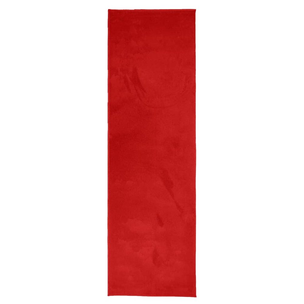 vidaXL Rug OVIEDO Short Pile Red 80x250 cm - SILVIONIX