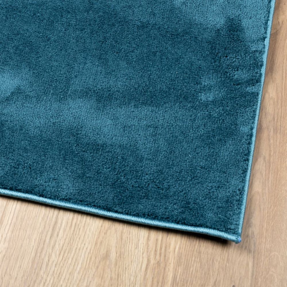 vidaXL Rug OVIEDO Short Pile Turquoise 100x200 cm - SILVIONIX