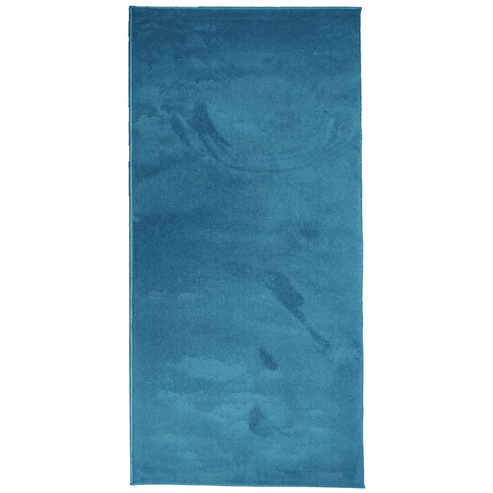 vidaXL Rug OVIEDO Short Pile Turquoise 100x200 cm - SILVIONIX