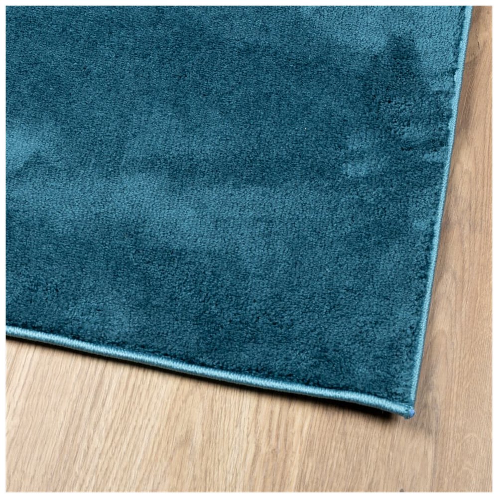 vidaXL Rug OVIEDO Short Pile Turquoise 120x120 cm - SILVIONIX