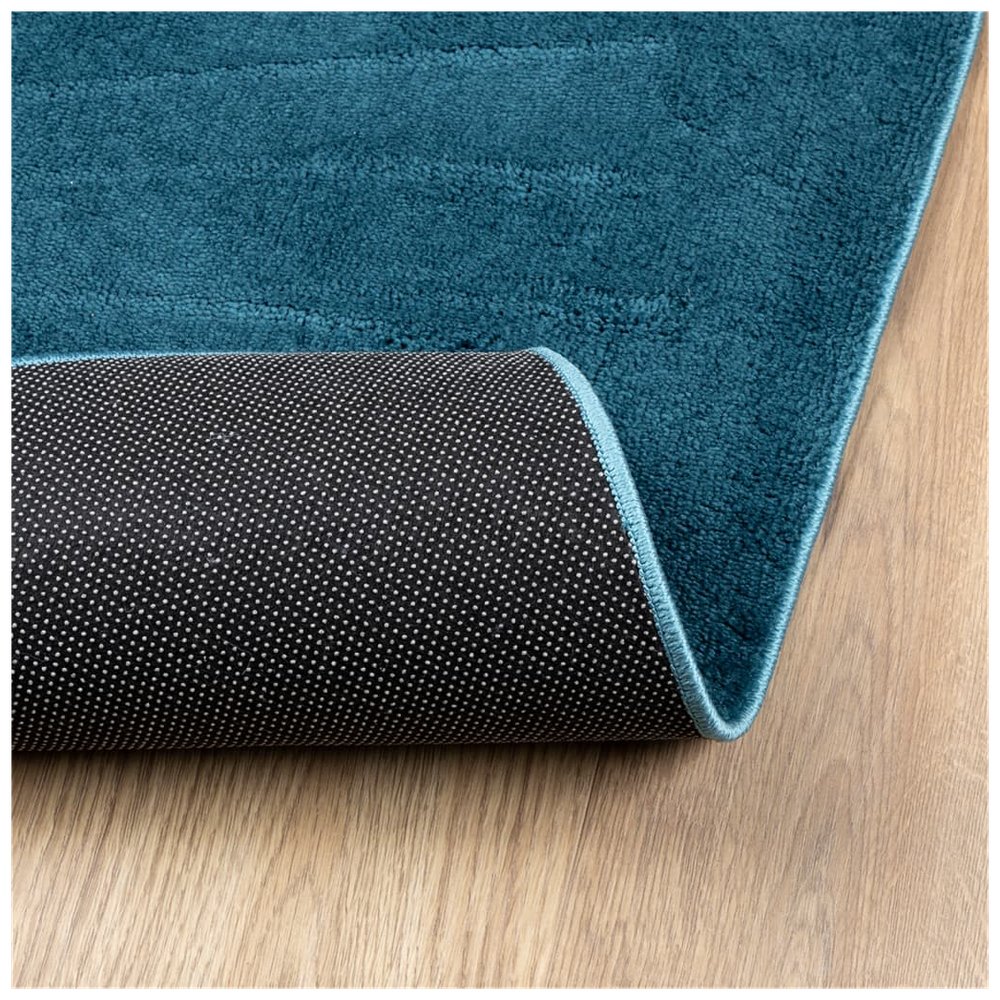 vidaXL Rug OVIEDO Short Pile Turquoise 120x120 cm - SILVIONIX