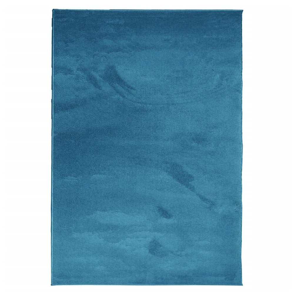 vidaXL Rug OVIEDO Short Pile Turquoise 120x170 cm - SILVIONIX