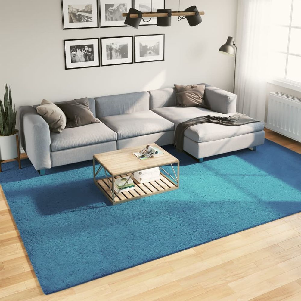 vidaXL Rug OVIEDO Short Pile Turquoise 240x340 cm - SILVIONIX