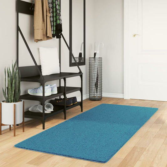 vidaXL Rug OVIEDO Short Pile Turquoise 80x200 cm - SILVIONIX