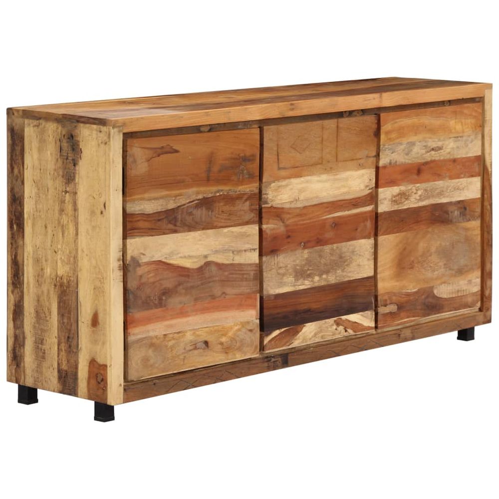 vidaXL Side Cabinet 160x38x79 cm Solid Reclaimed Wood - SILVIONIX