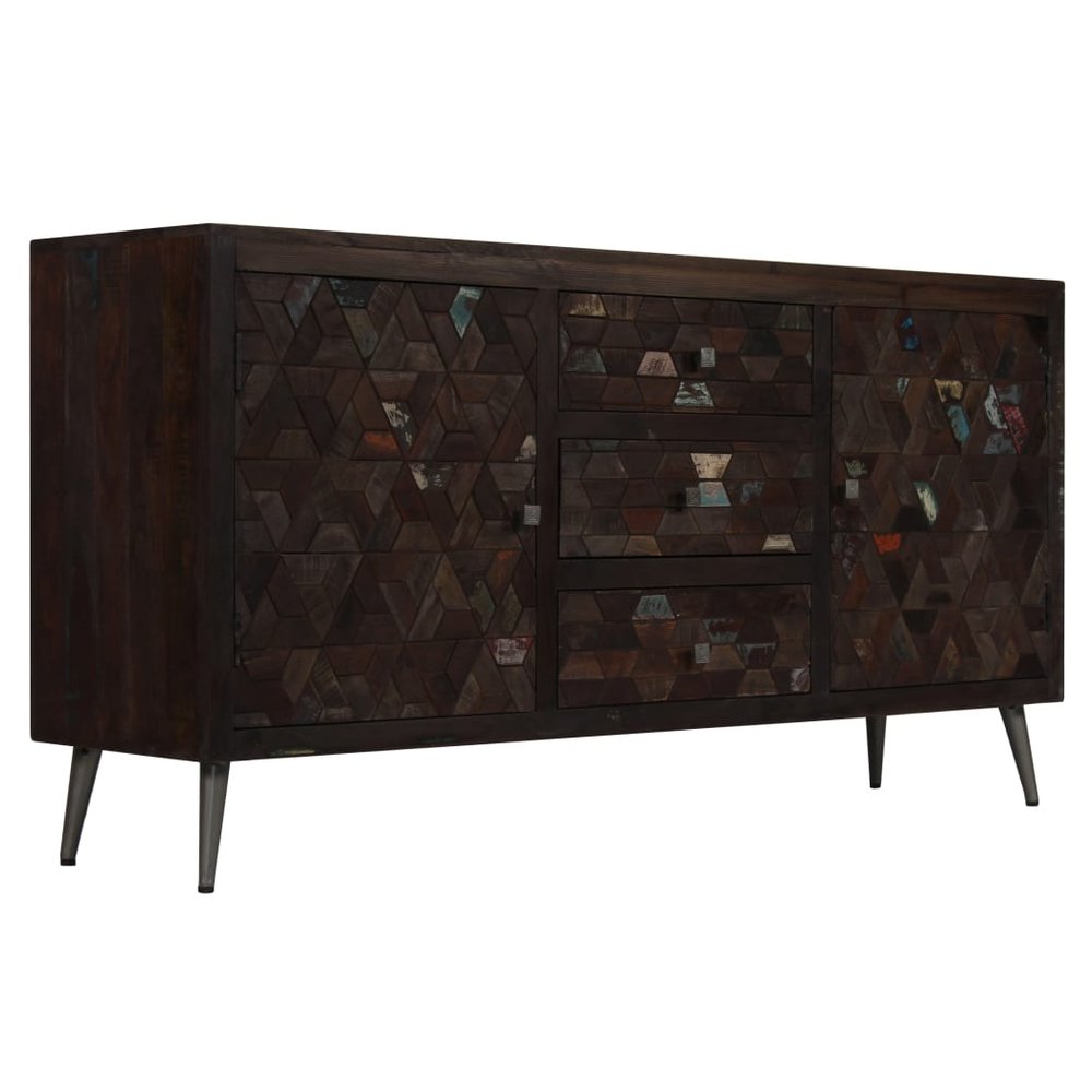 vidaXL Sideboard Solid Reclaimed Wood 160x40x80 cm - SILVIONIX