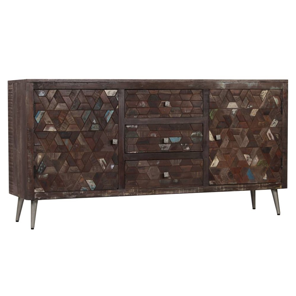 vidaXL Sideboard Solid Reclaimed Wood 160x40x80 cm - SILVIONIX