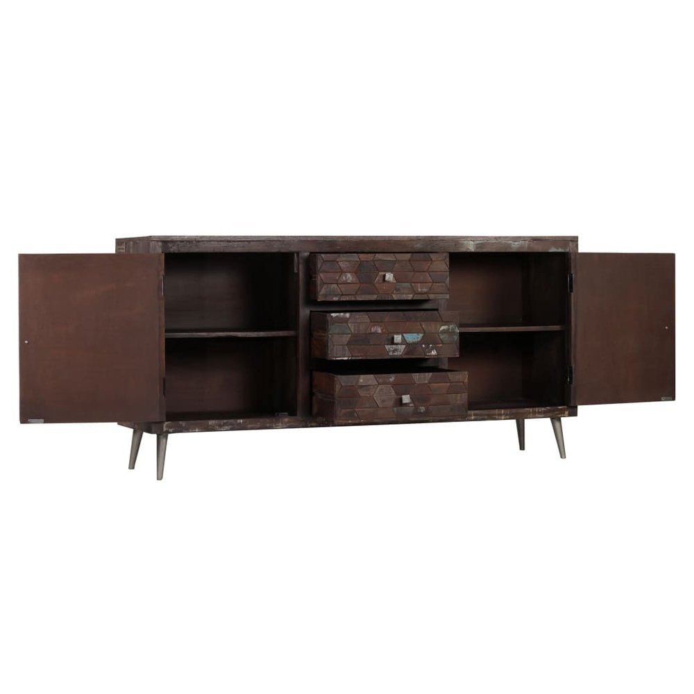 vidaXL Sideboard Solid Reclaimed Wood 160x40x80 cm - SILVIONIX