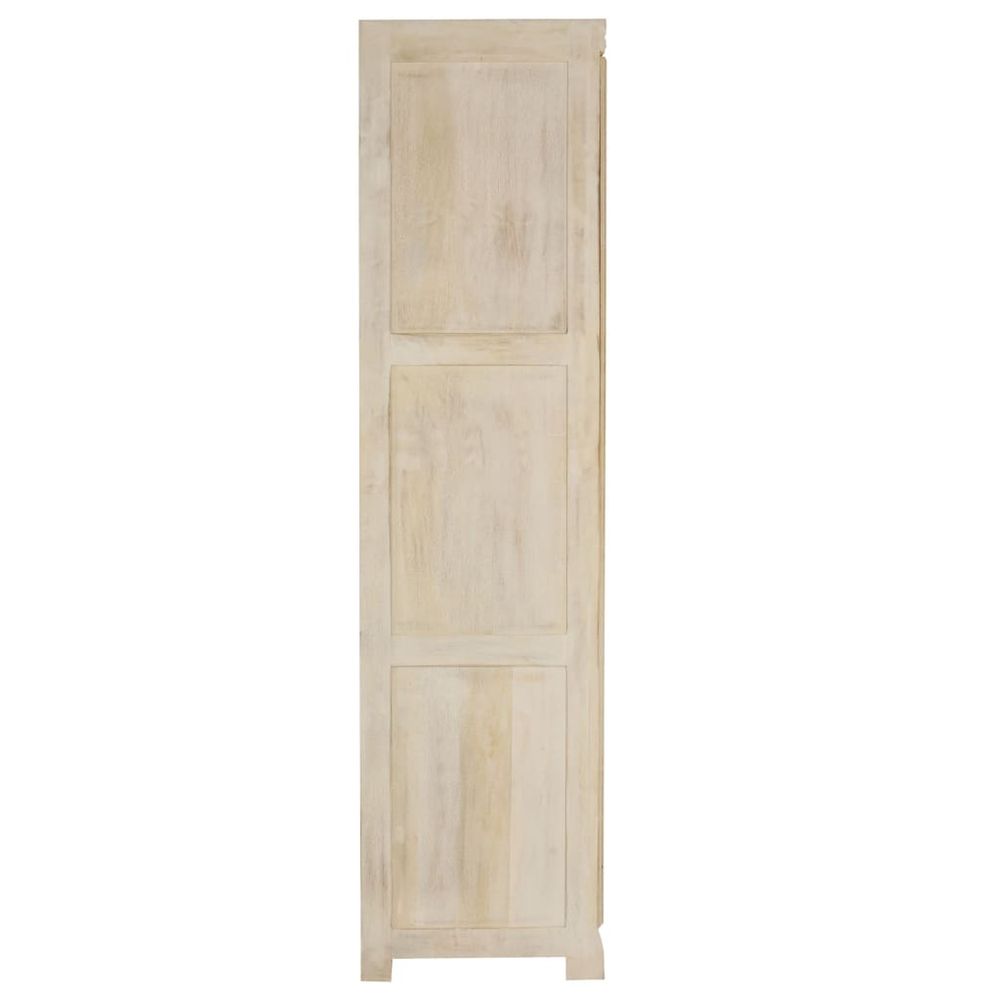 vidaXL Wardrobe Solid Mango Wood 60x50x200 cm - SILVIONIX