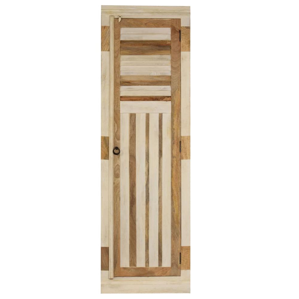 vidaXL Wardrobe Solid Mango Wood 60x50x200 cm - SILVIONIX