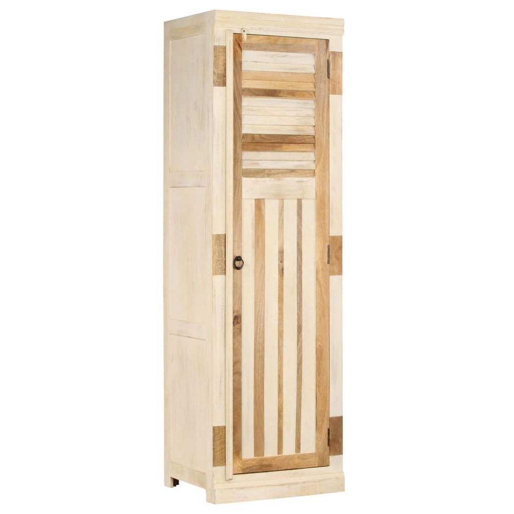 vidaXL Wardrobe Solid Mango Wood 60x50x200 cm - SILVIONIX