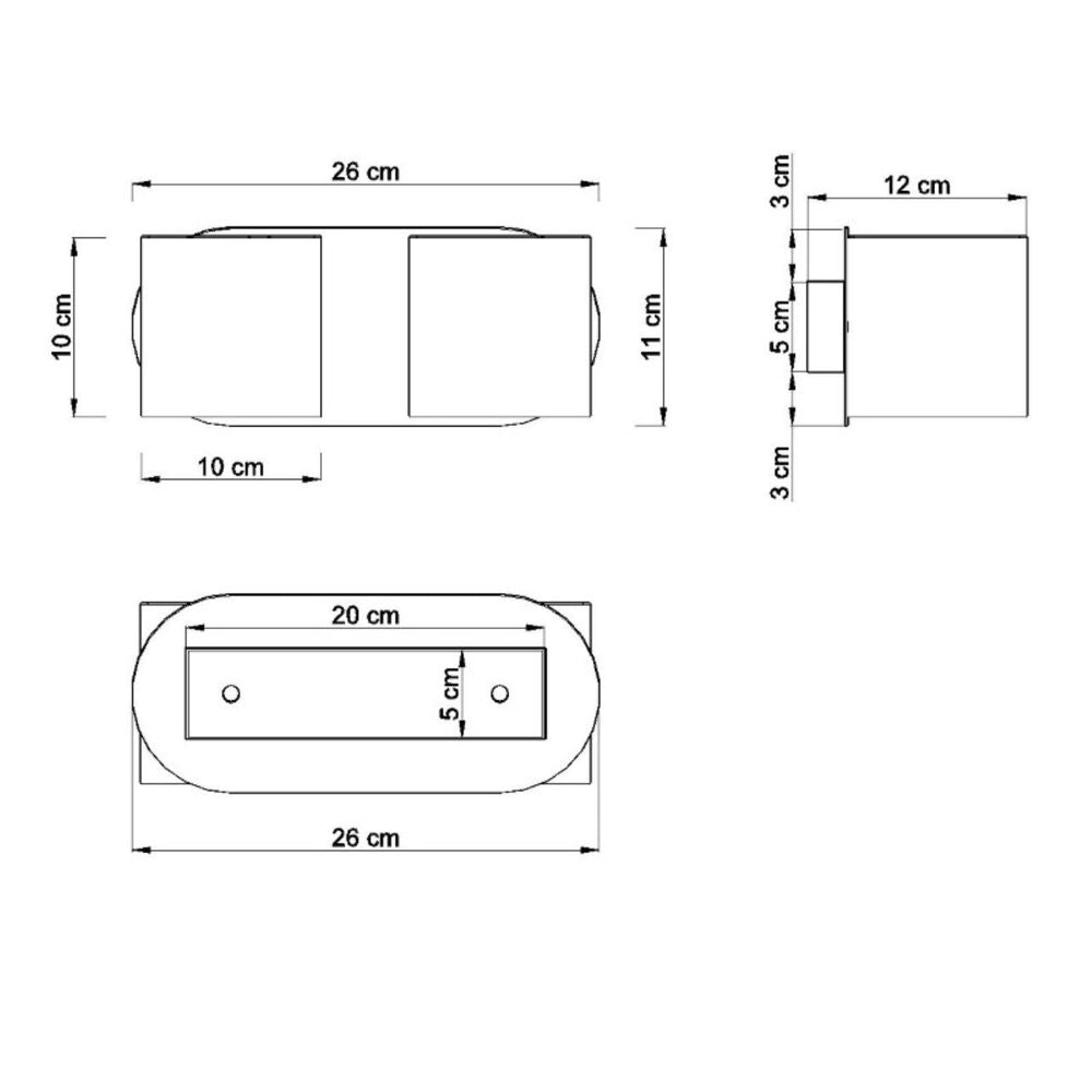 Wall lamp aluminum Orbis modern Design G9 - SILVIONIX