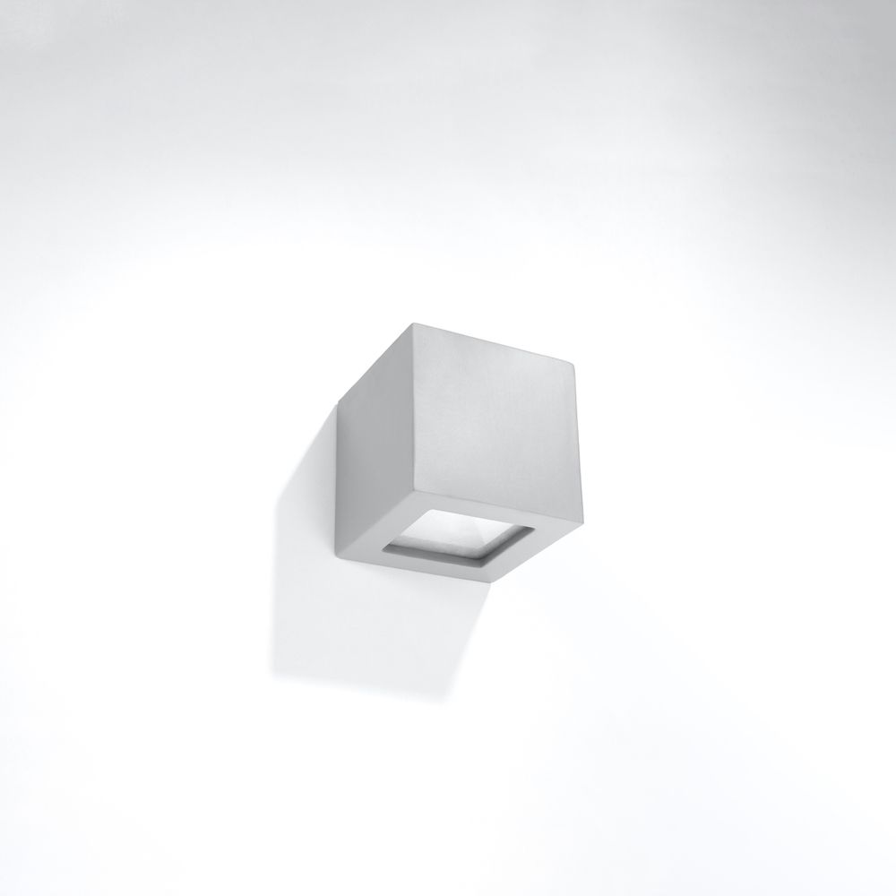 Wall lamp ceramics, glass Leo modern Design E27 - SILVIONIX