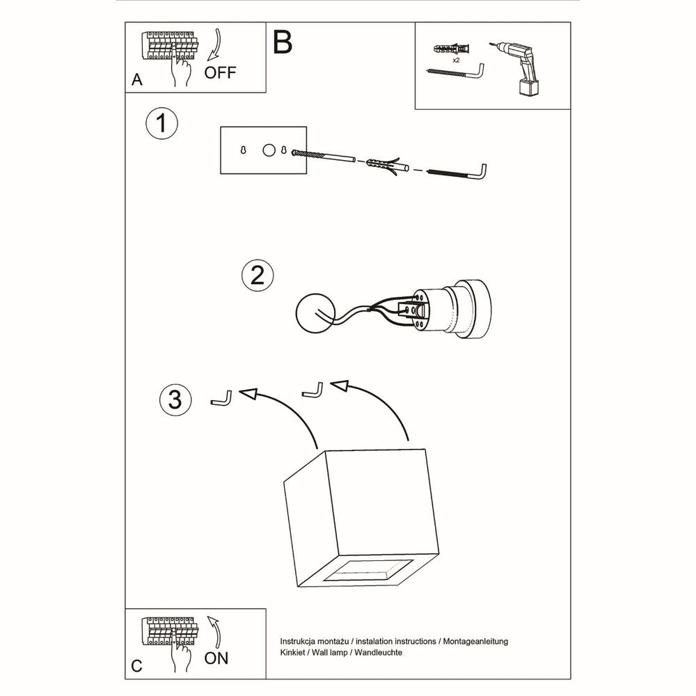 Wall lamp ceramics, glass Leo modern Design E27 - SILVIONIX