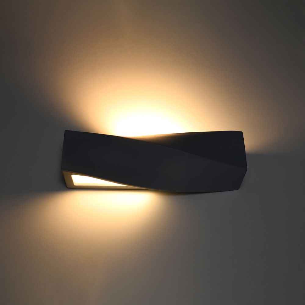 Wall lamp ceramics, glass Sigma modern Design E27 - SILVIONIX