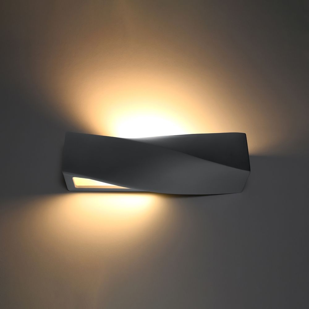 Wall lamp ceramics, glass Sigma modern Design E27 - SILVIONIX