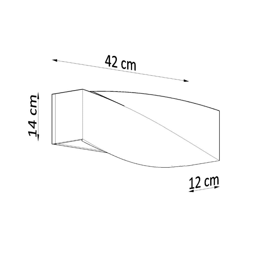 Wall lamp ceramics, glass Sigma modern Design E27 - SILVIONIX