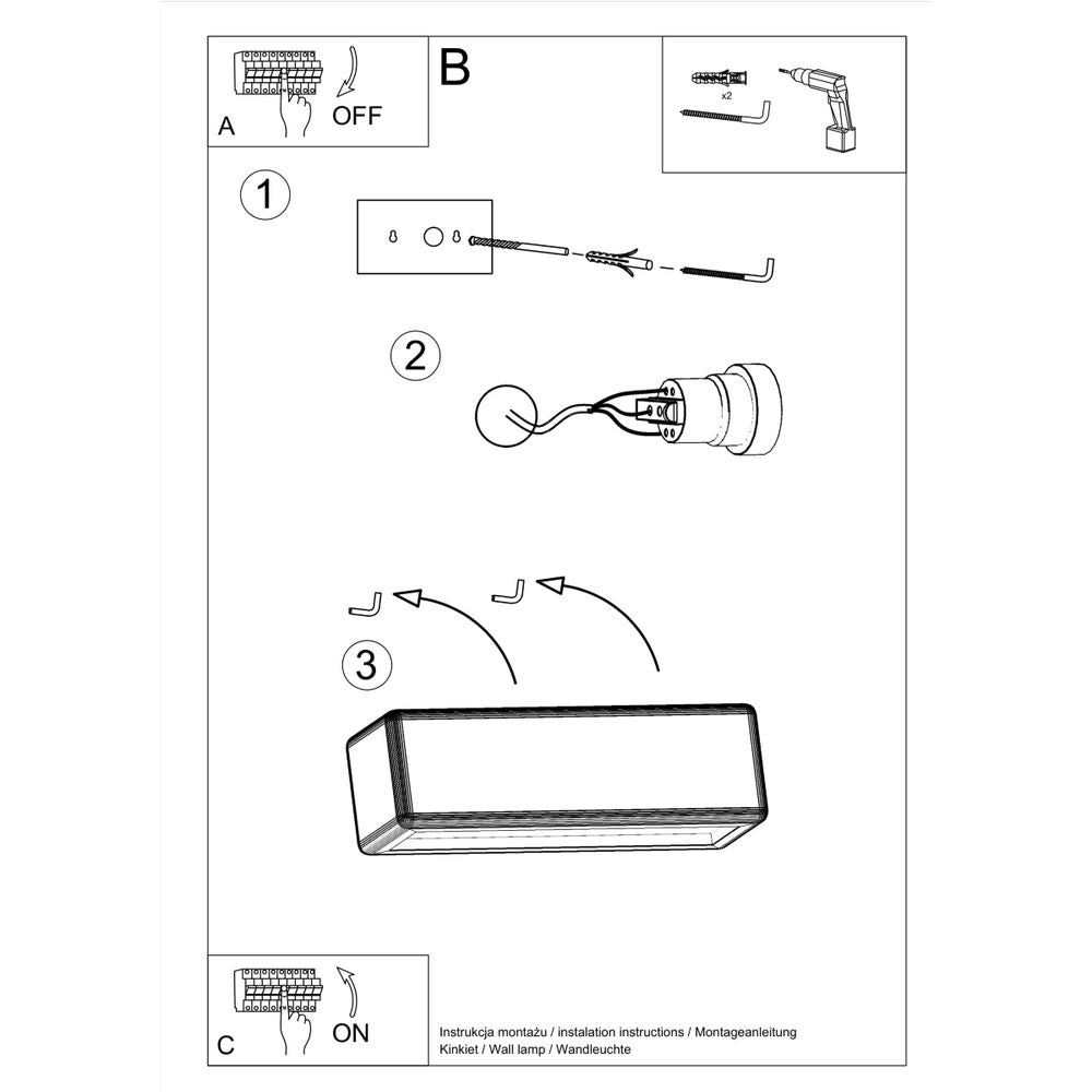 Wall lamp ceramics Subani modern Design E27 - SILVIONIX