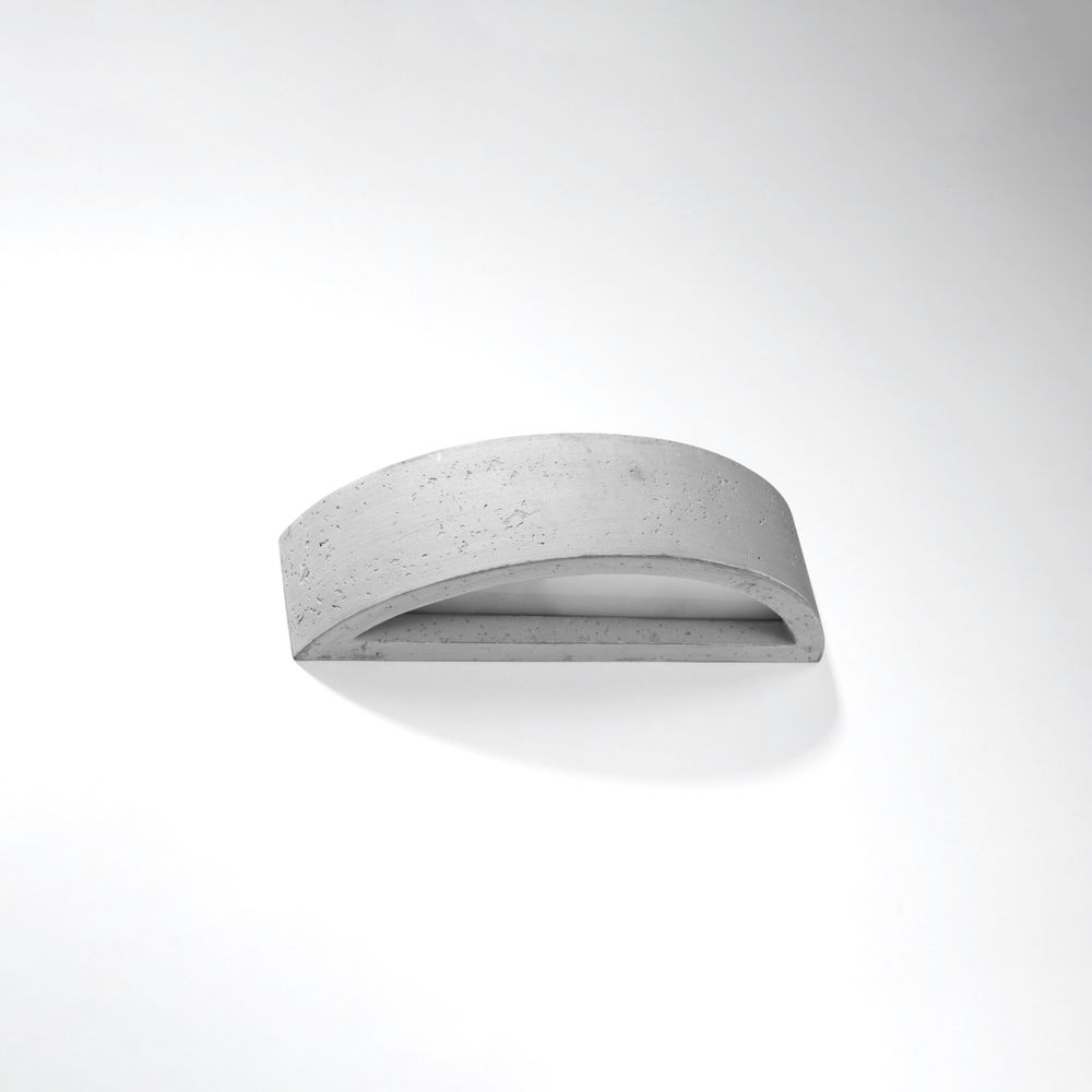 Wall lamp concrete, glass Atena modern Design E27 - SILVIONIX