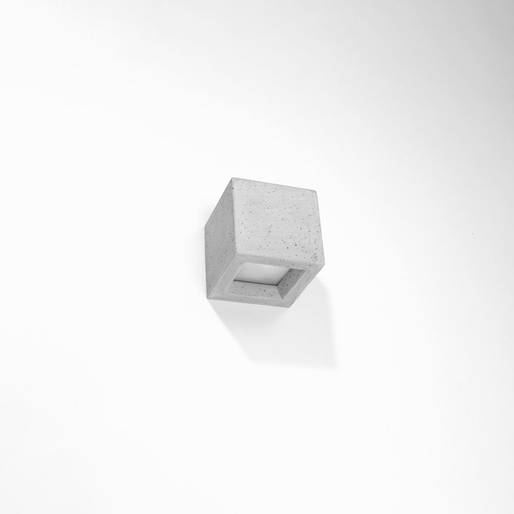 Wall lamp concrete, glass Leo modern Design G9 - SILVIONIX