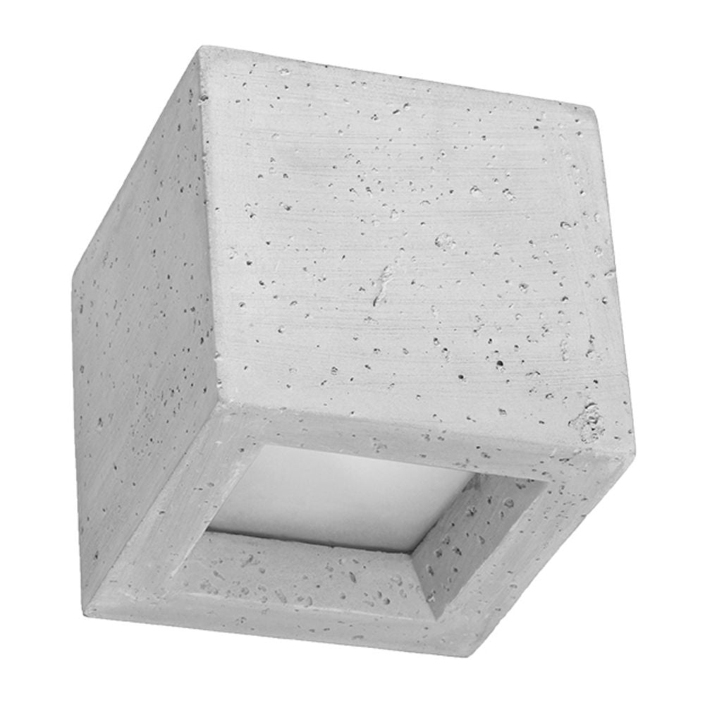 Wall lamp concrete, glass Leo modern Design G9 - SILVIONIX