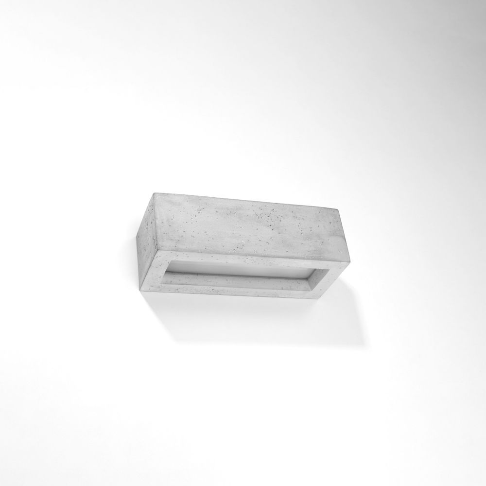 Wall lamp concrete, glass Vega modern Design E27 - SILVIONIX