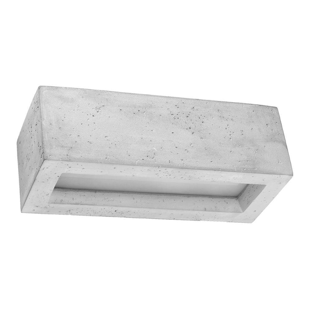 Wall lamp concrete, glass Vega modern Design E27 - SILVIONIX