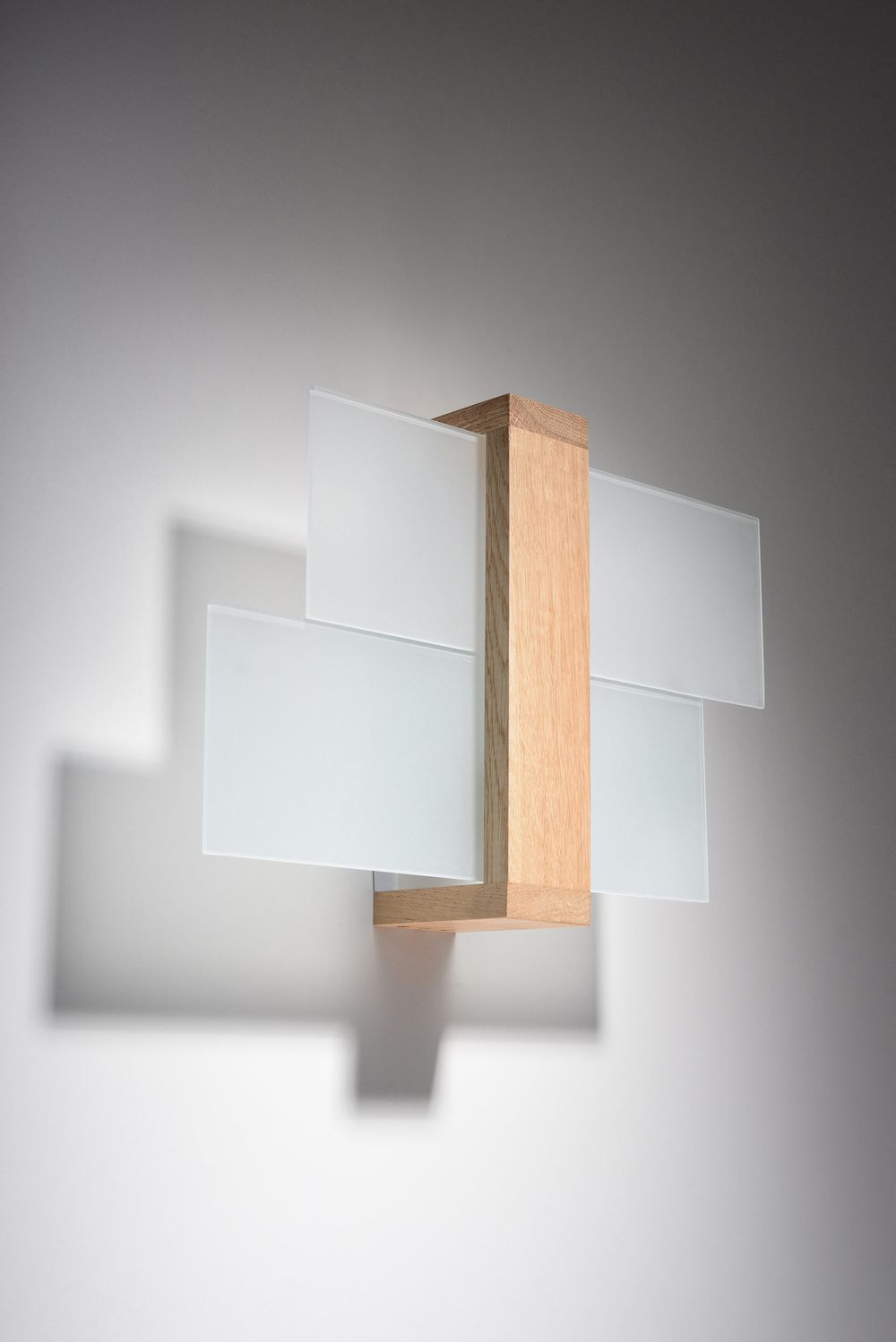 Wall Lamp FENIKS 1 Natural Wood Modern Loft Design LED E27 - SILVIONIX