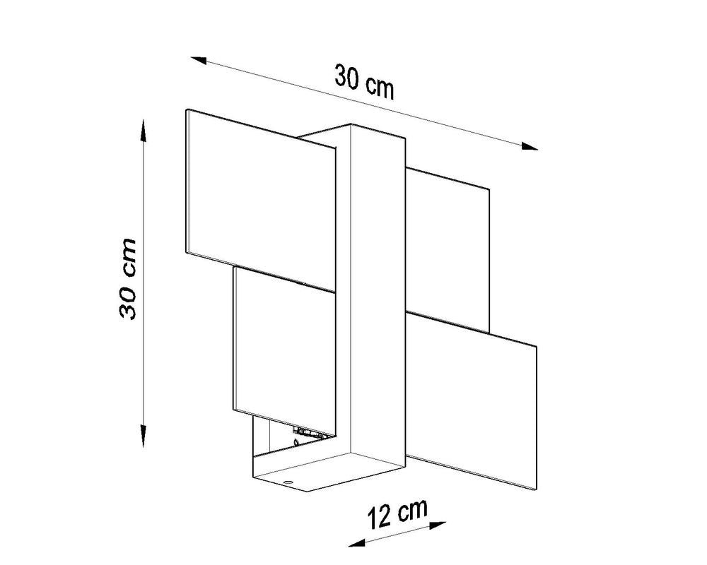 Wall Lamp FENIKS 1 Natural Wood Modern Loft Design LED E27 - SILVIONIX