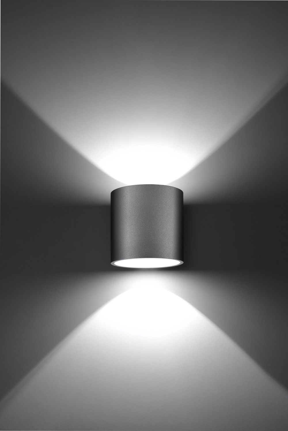 Wall Lamp ORBIS 1 Grey Round Shape Modern Loft Design LED G9 - SILVIONIX