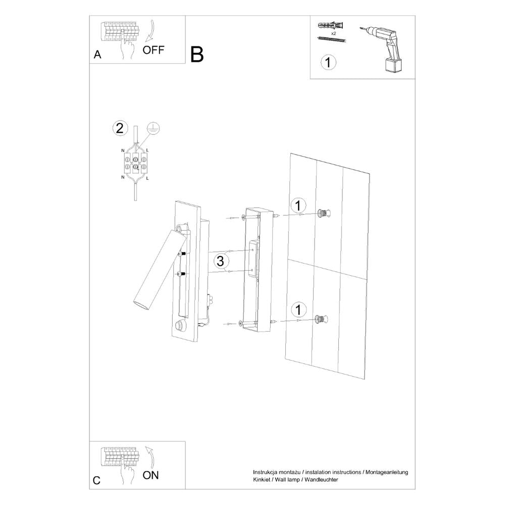 Wall lamp steel Enif modern Design G9 - SILVIONIX