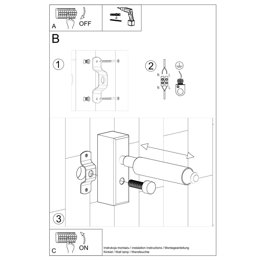 Wall lamp steel Eyetech modern Design G9 - SILVIONIX