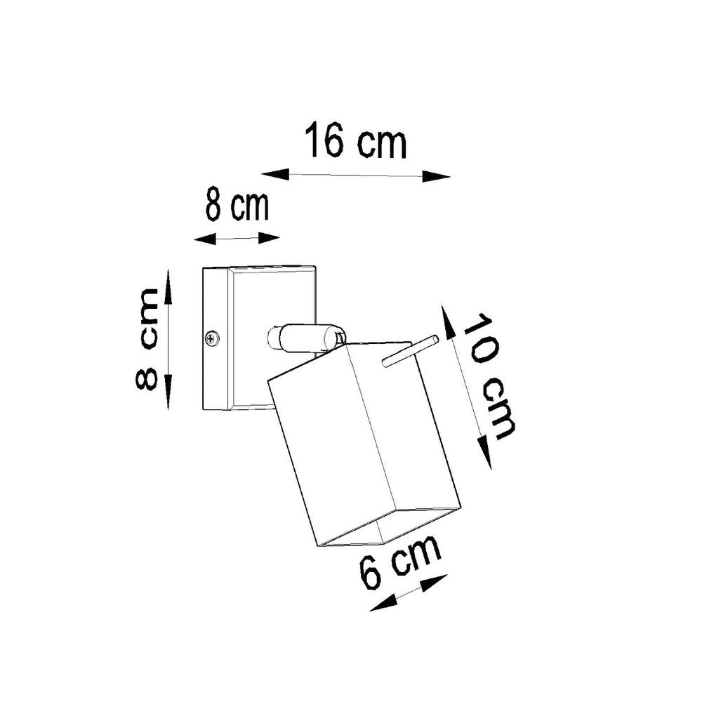 Wall lamp steel Merida modern Design GU10 - SILVIONIX