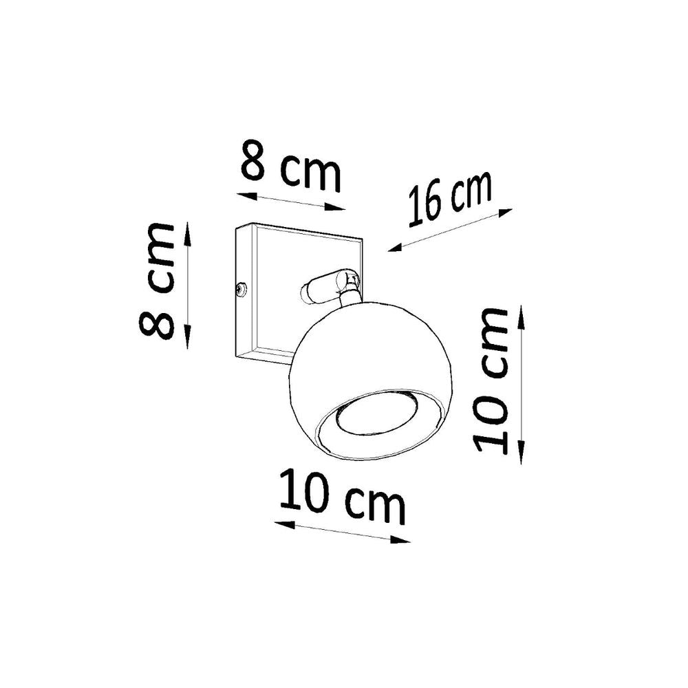 Wall lamp steel Oculare modern Design GU10 - SILVIONIX