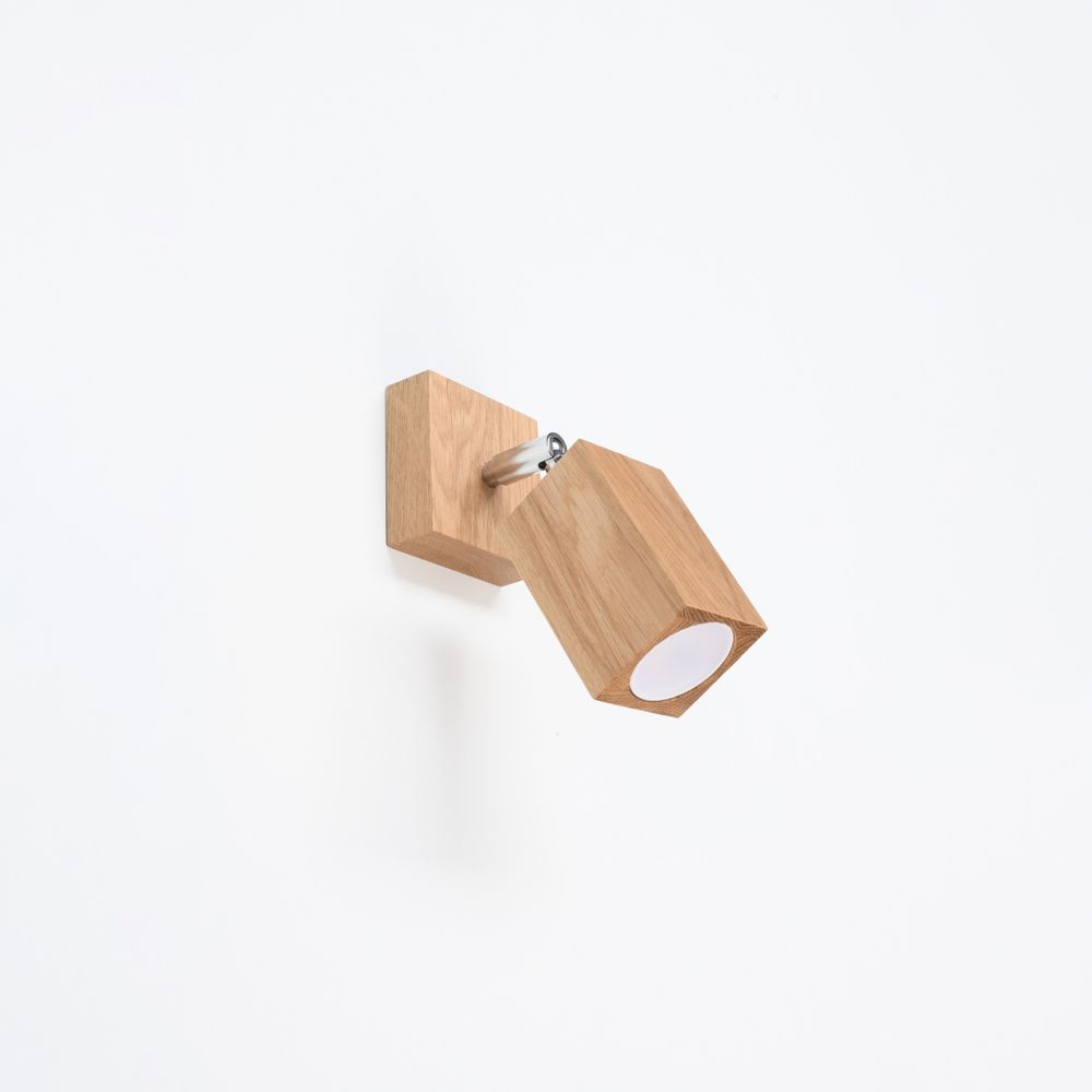 Wall lamp wood Keke Scandinavian Design GU10 - SILVIONIX