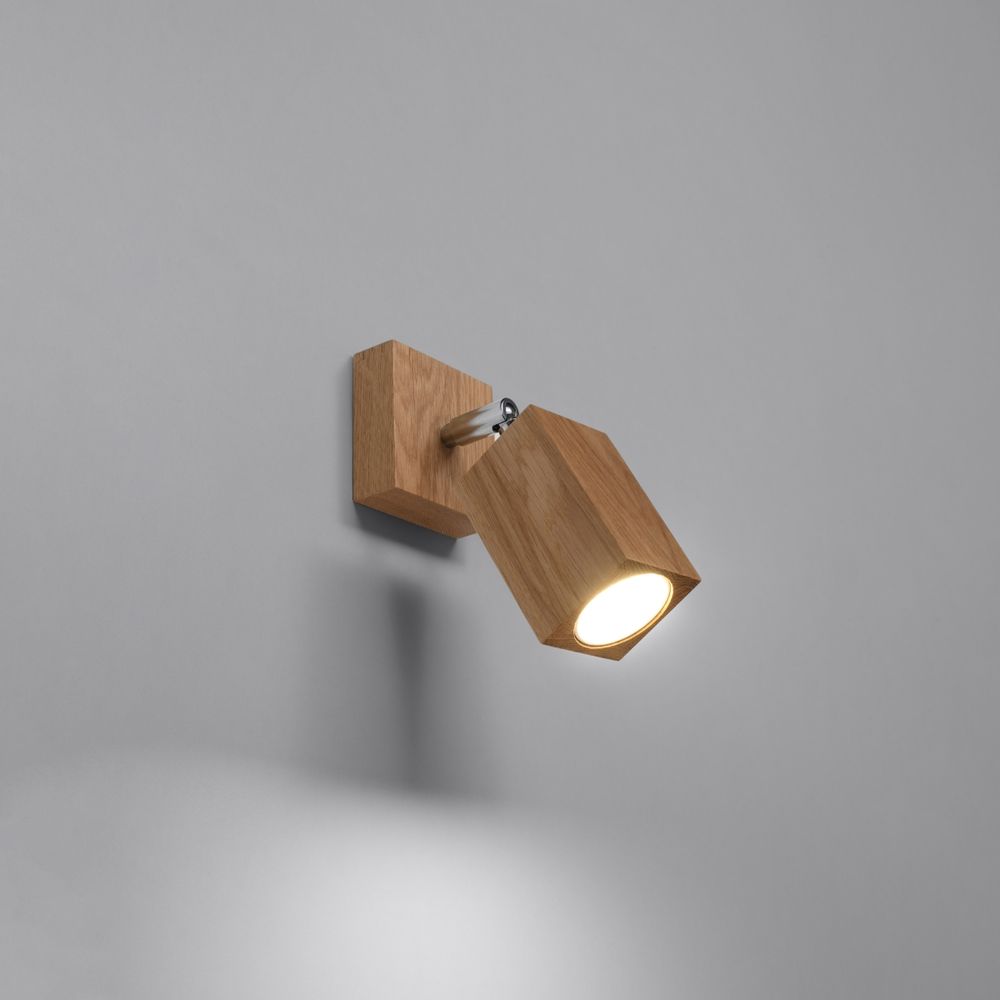 Wall lamp wood Keke Scandinavian Design GU10 - SILVIONIX