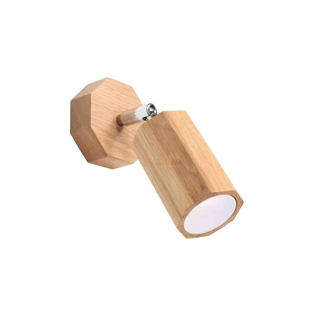 Wall lamp wood Zake Scandinavian Design GU10 - SILVIONIX