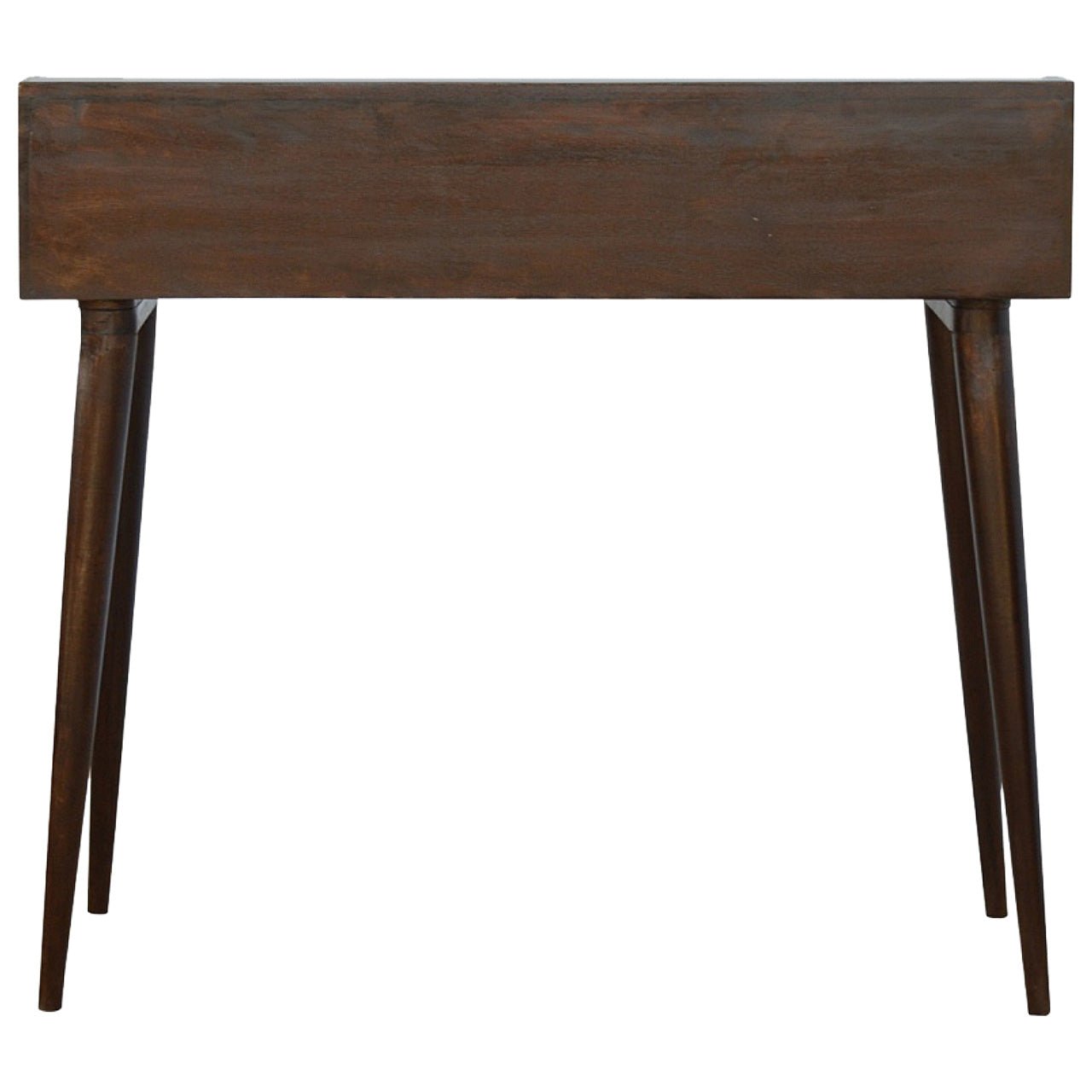 Walnut Gallery Shell Writing Desk - SILVIONIX