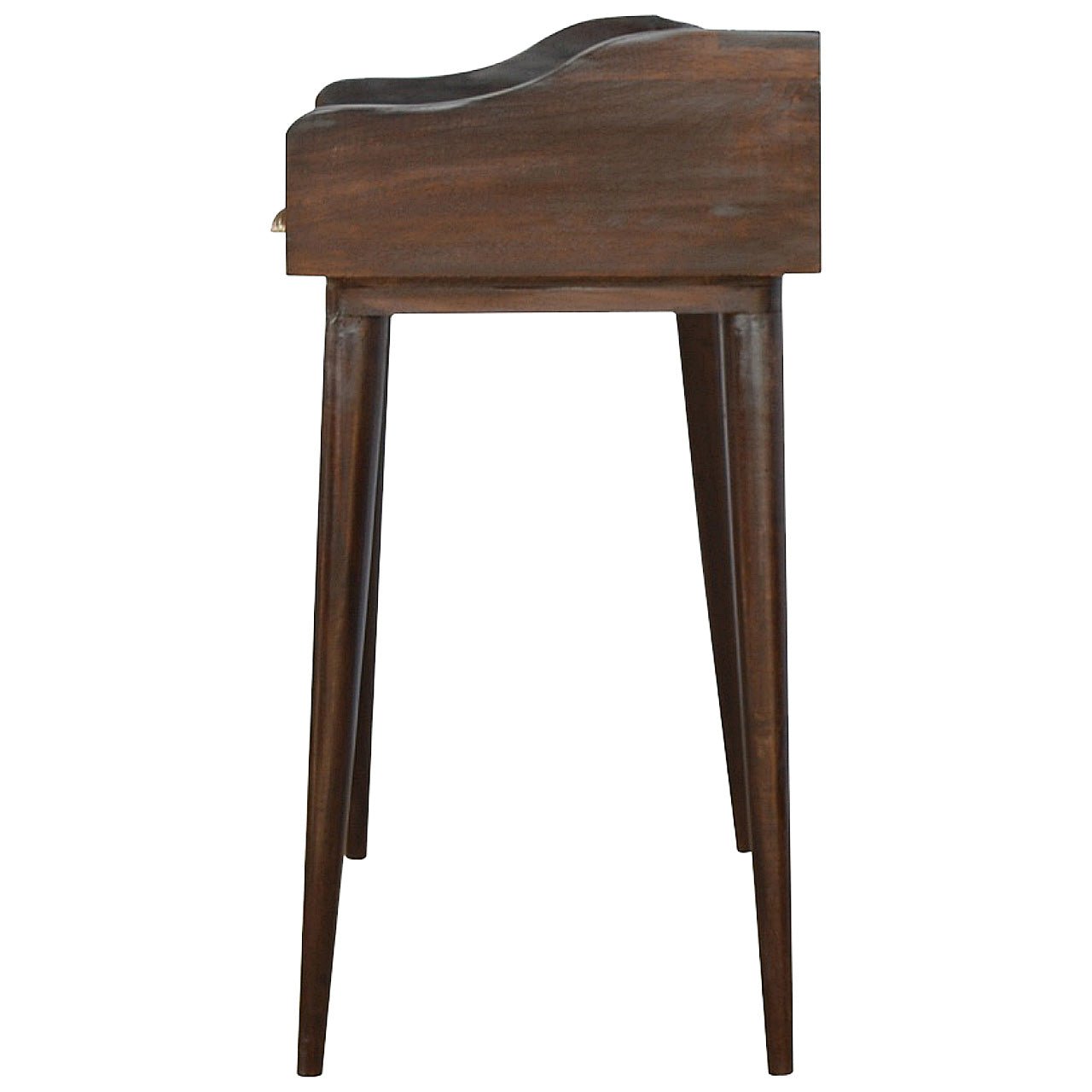 Walnut Gallery Shell Writing Desk - SILVIONIX