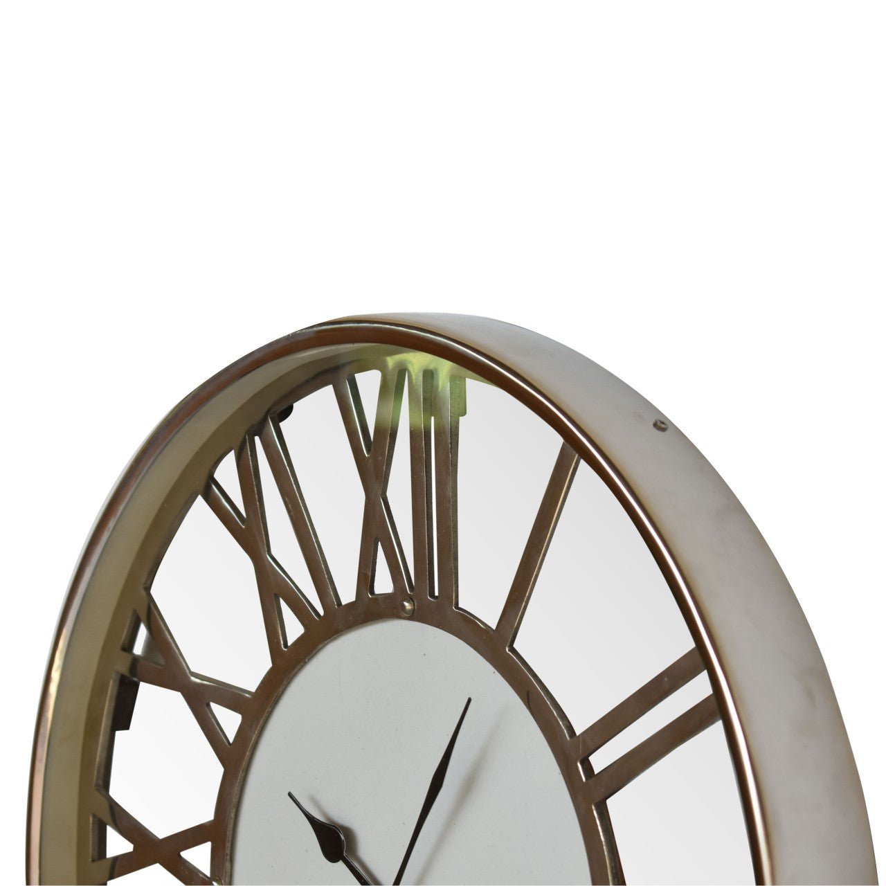 White and Chrome Wall Clock - SILVIONIX