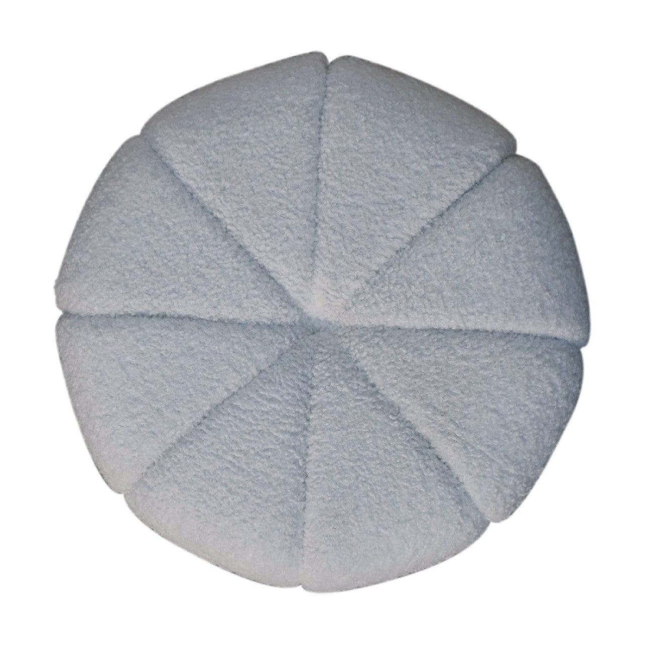 White Boucle Circus Footstool - SILVIONIX