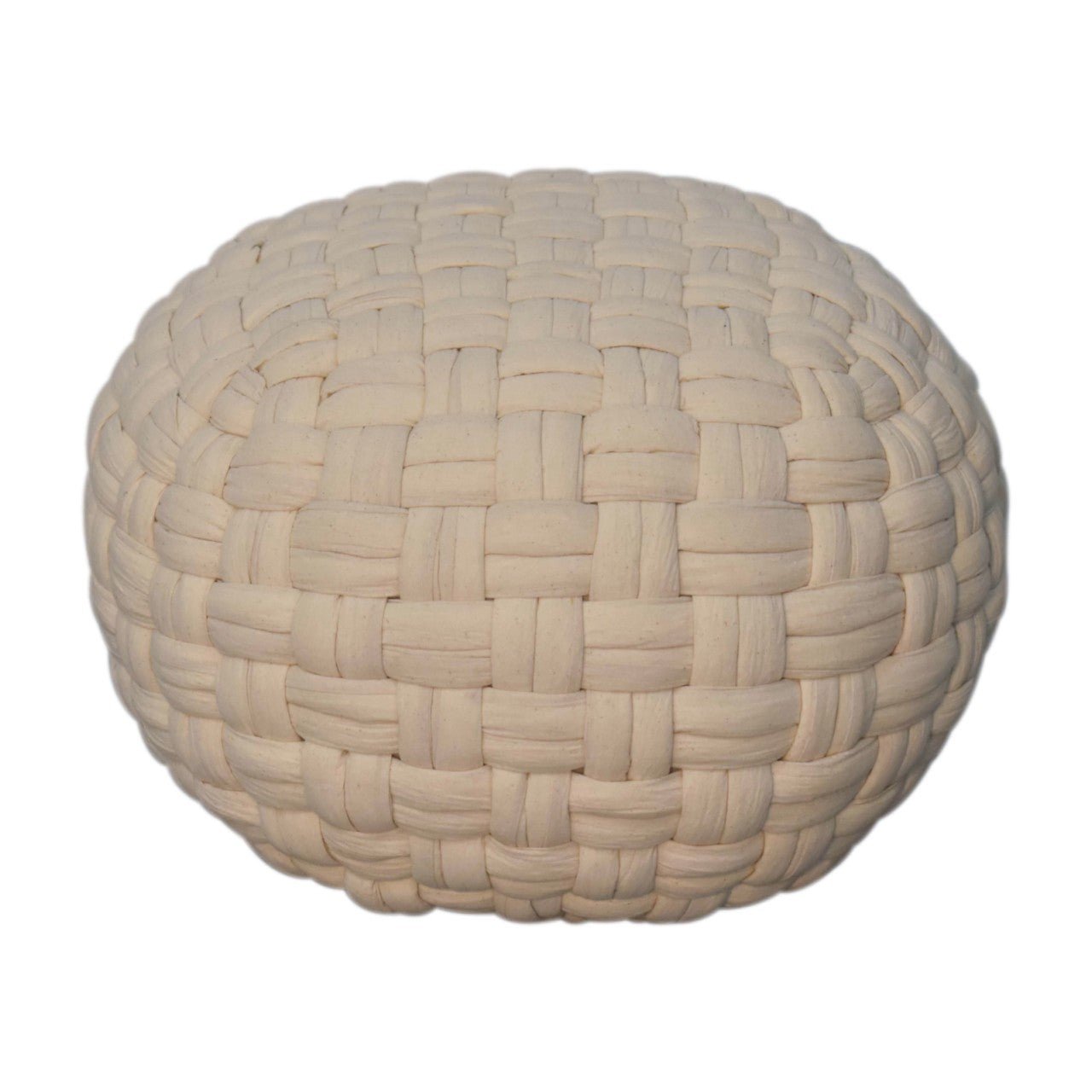 White Tube Pouffe - SILVIONIX