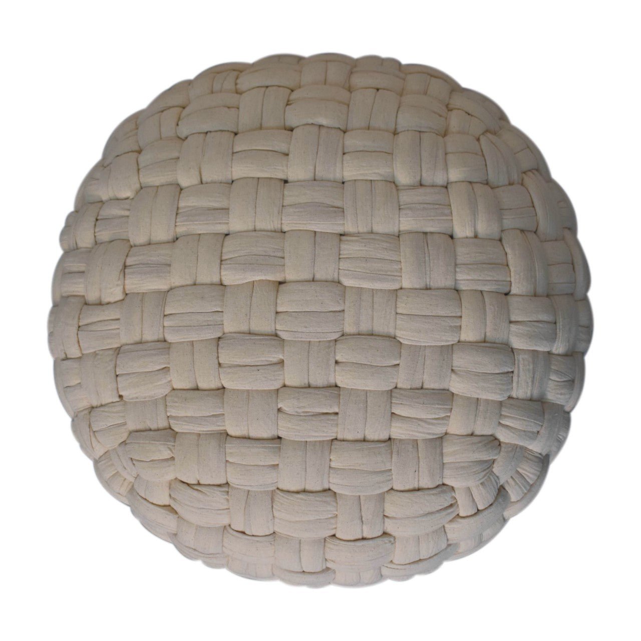 White Tube Pouffe - SILVIONIX