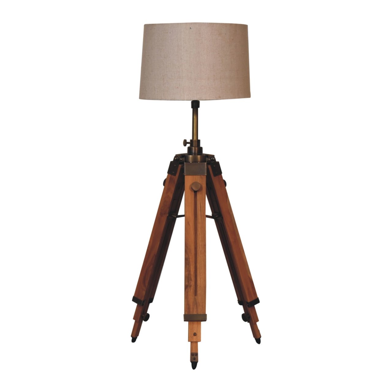 Wooden Tripod Lamp - SILVIONIX