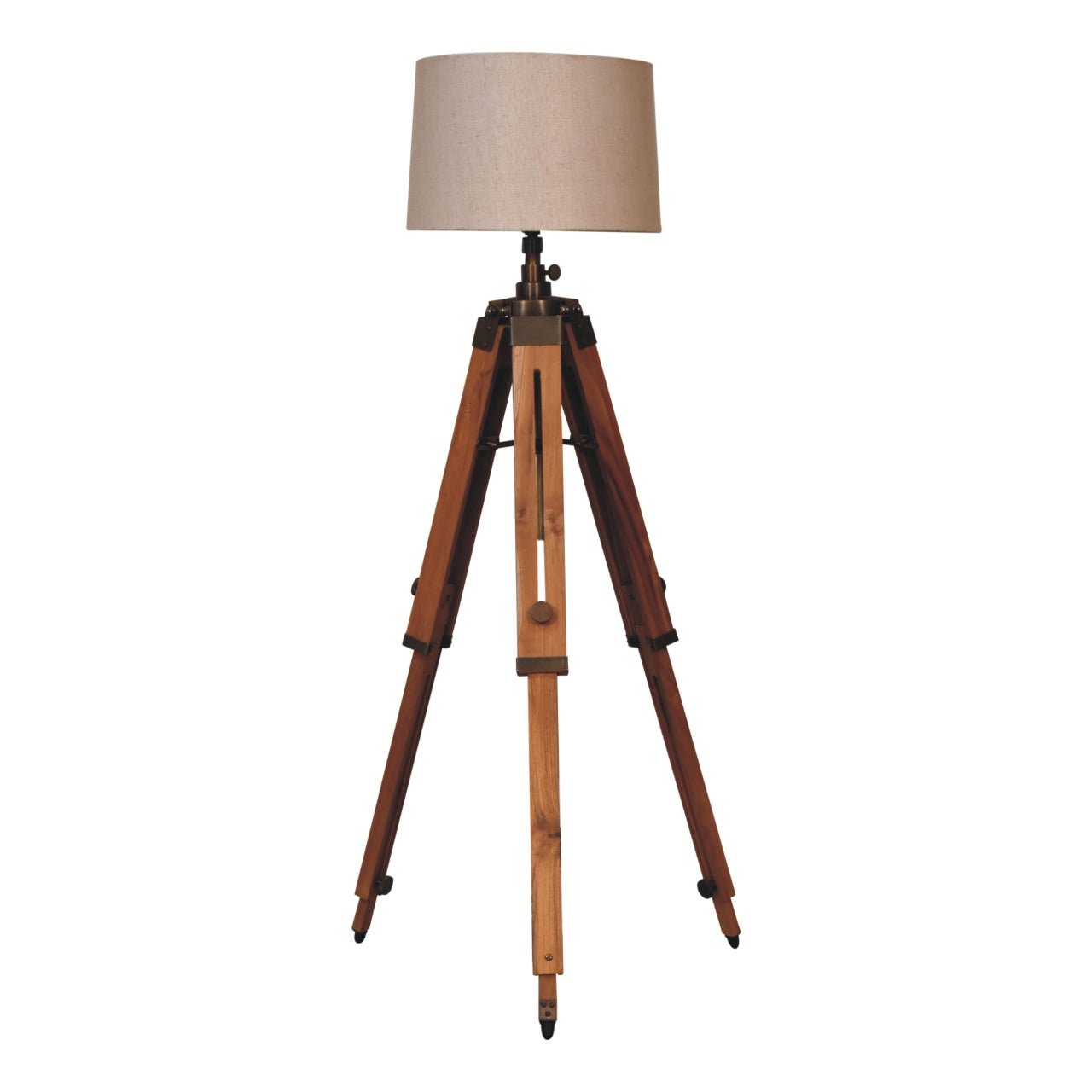 Wooden Tripod Lamp - SILVIONIX