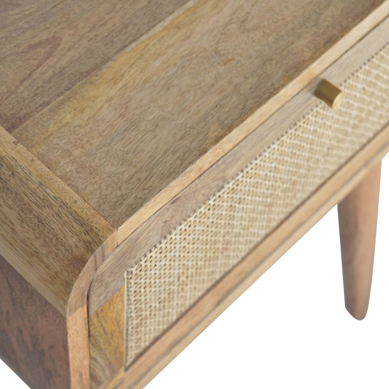 Woven Bedside Table - SILVIONIX