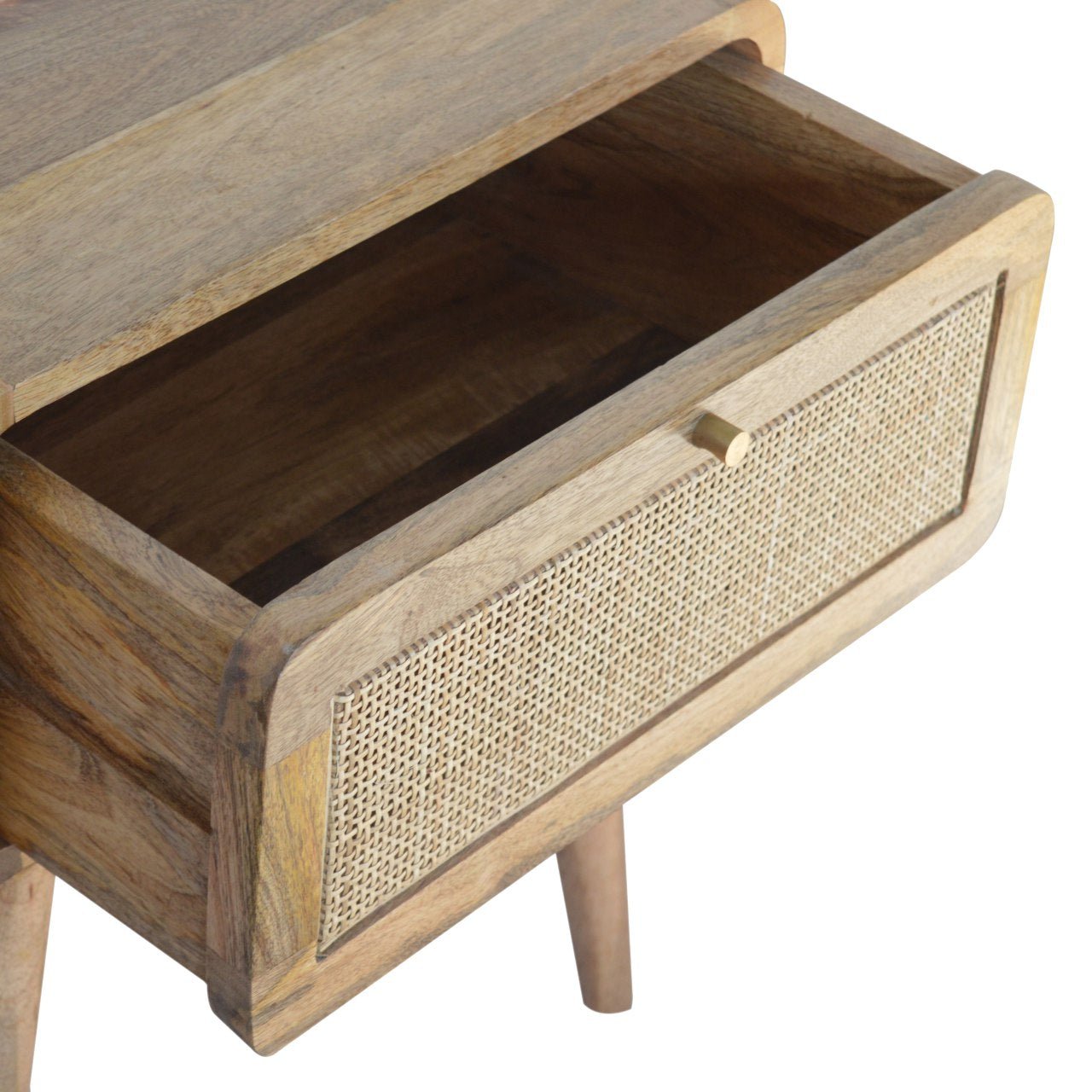 Woven Bedside Table - SILVIONIX