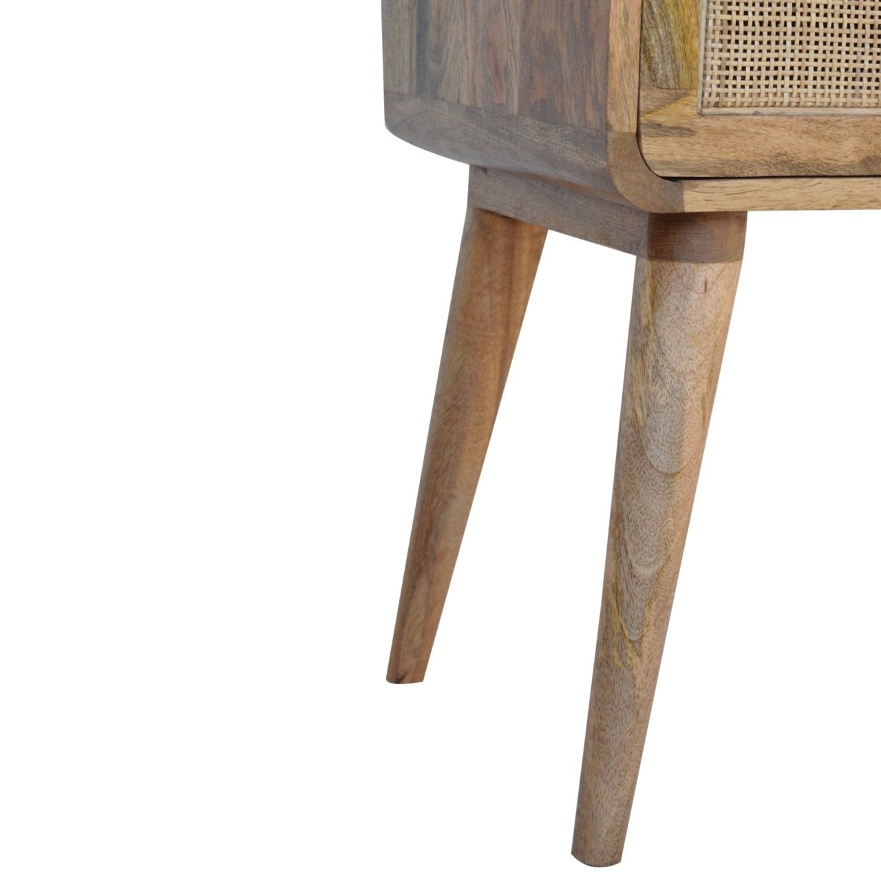 Woven Bedside Table - SILVIONIX