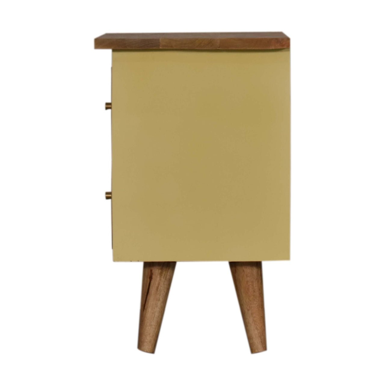 Yellow Hand Painted Bedside - SILVIONIX